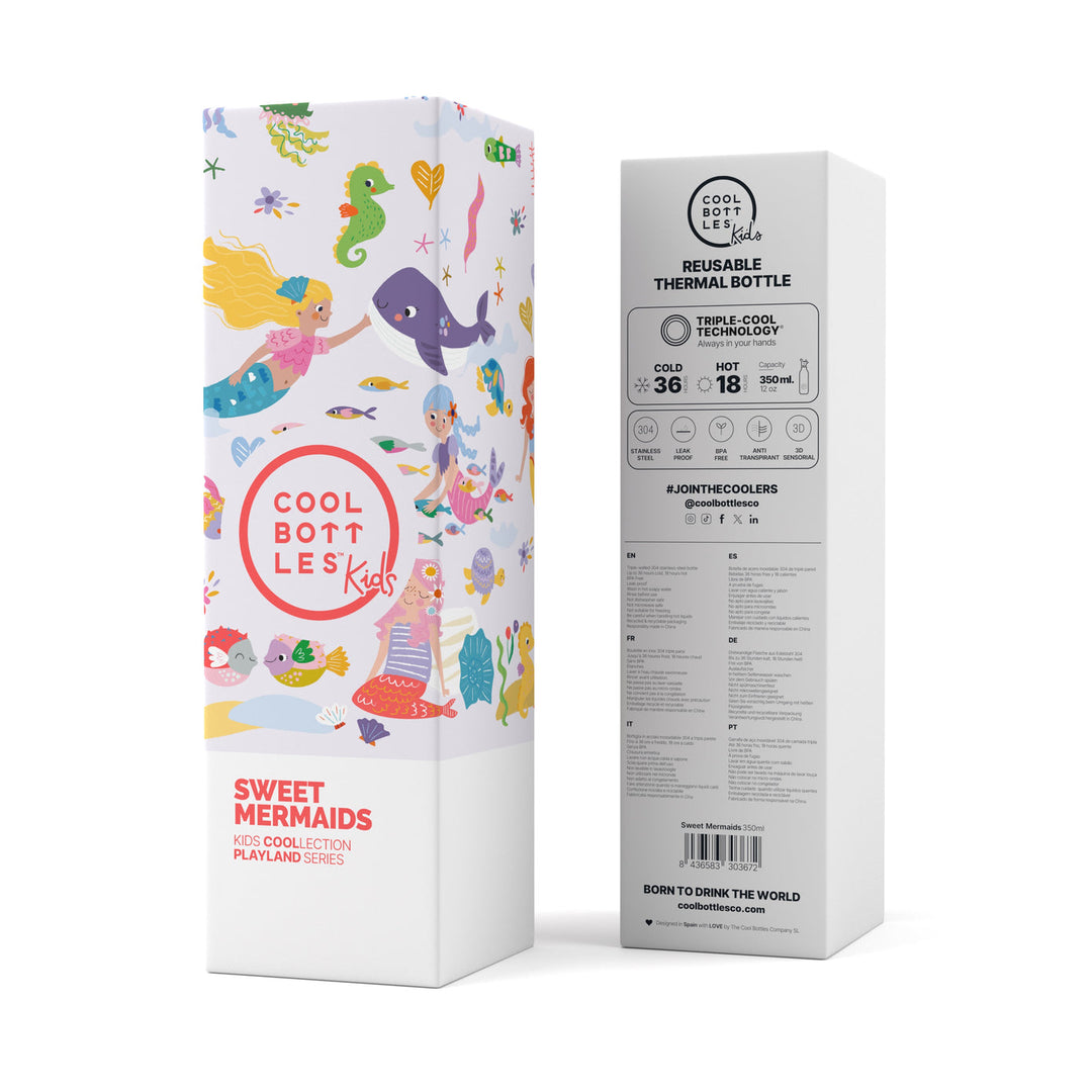 The bottles kids - Botella de agua para niños 350 ml - Sweet Mermaids