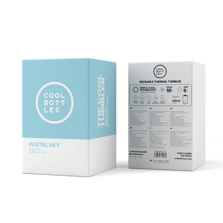 The Tumblers Coolors - Vaso de acero inoxidable 330 ml - Pastel Sky