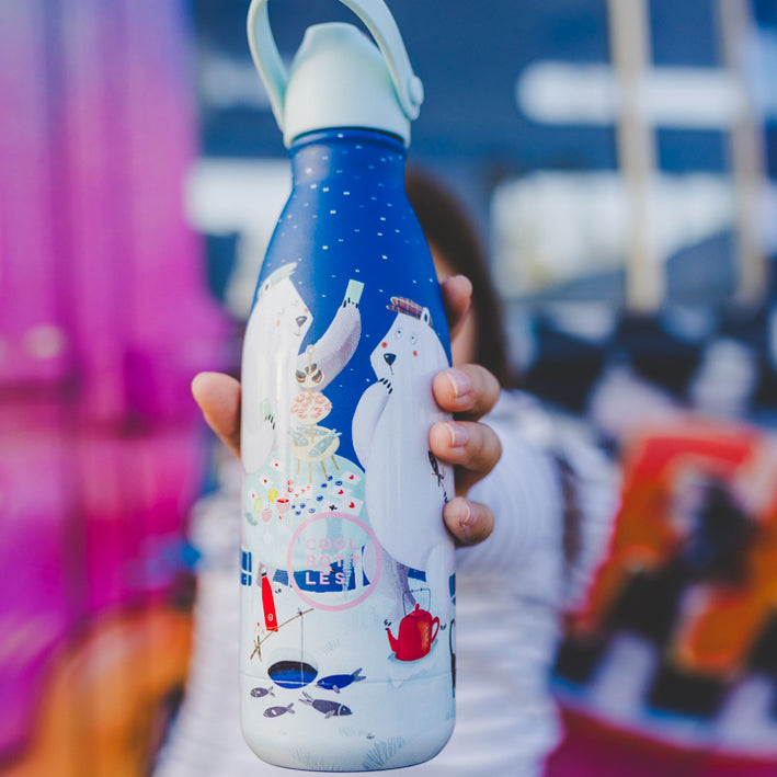 The bottles kids - Botella de agua para niños 350 ml - Polar Bears