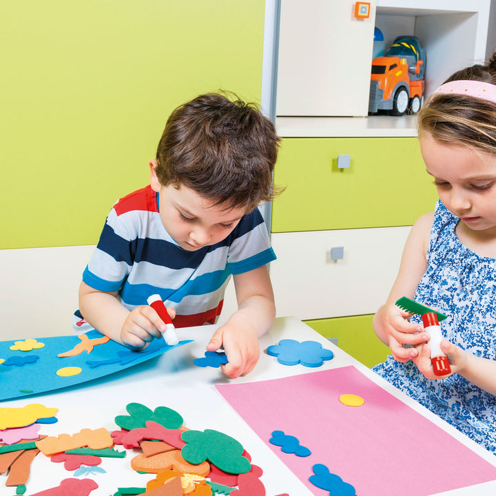 Goma EVA purpurina oro 600 x 400 mm