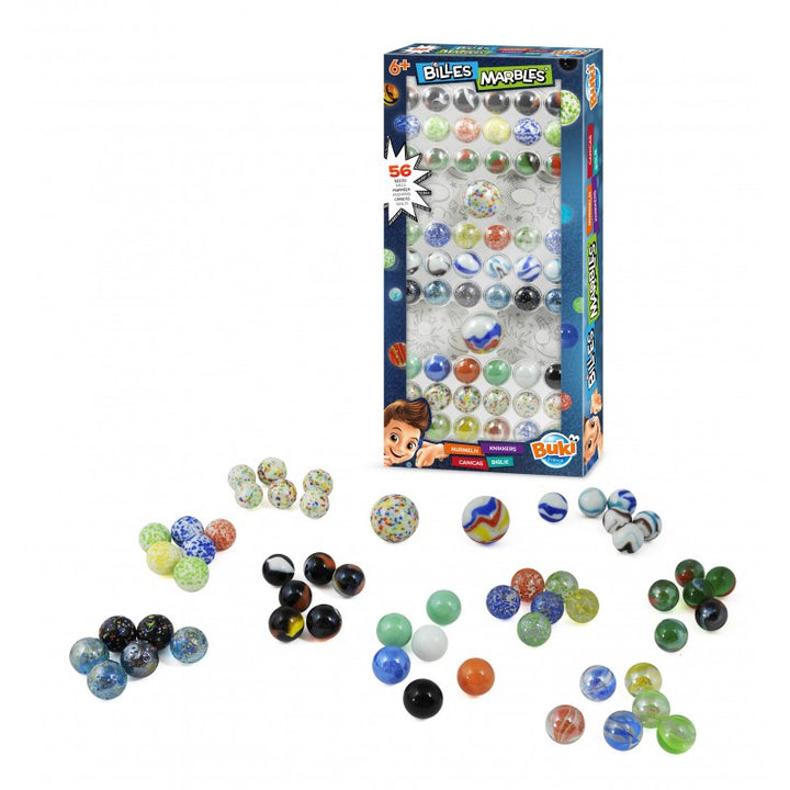 Caja de 56 canicas