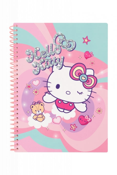 Cuaderno espiral B5 100 hojas cuadrícula Hello Kitty - Sweet