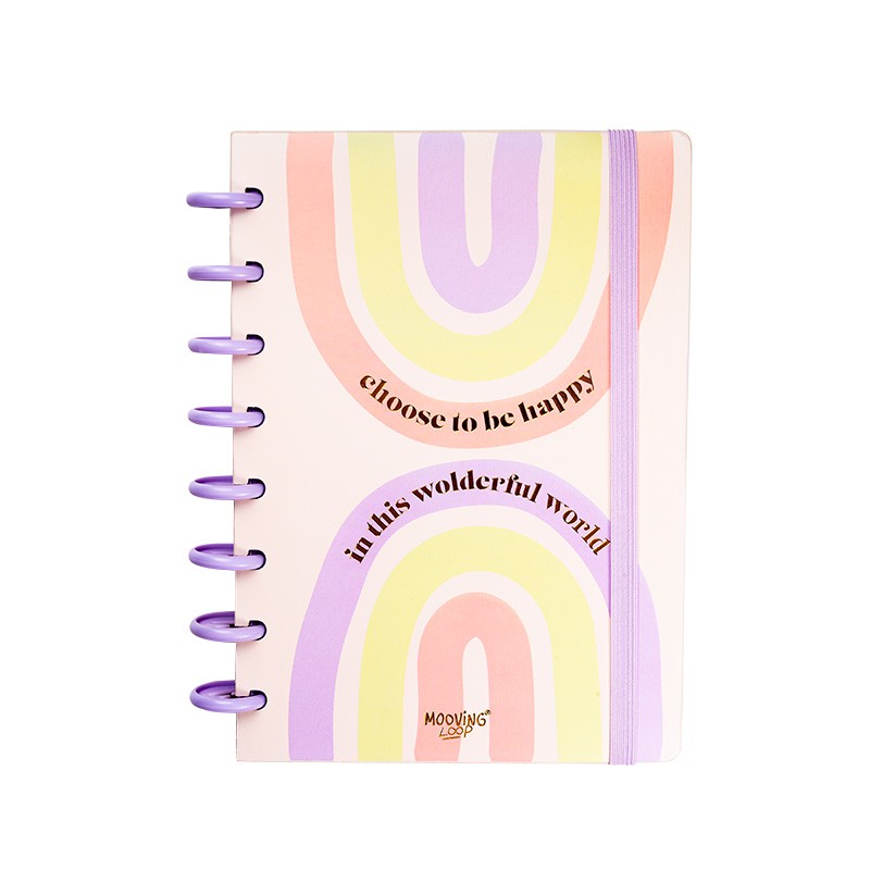 Mooving Loop - Cuaderno a Discos A5 Mooving - Be Happy