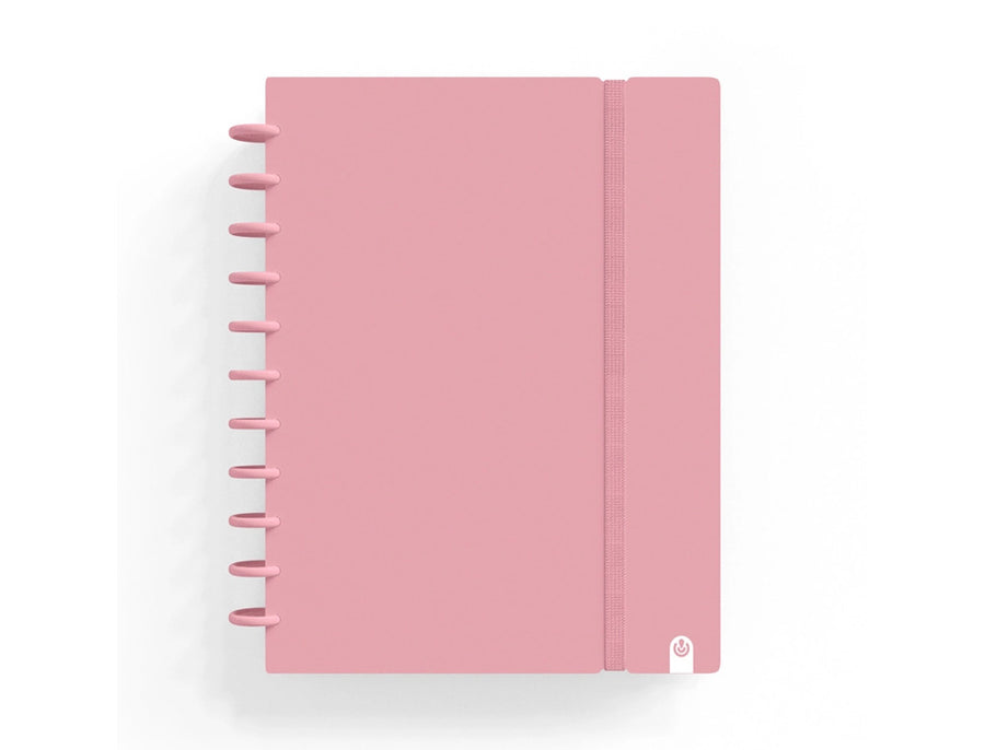 Cuaderno Ingeniox Foam A5 80 h Cuadrícula - Rosa pastel