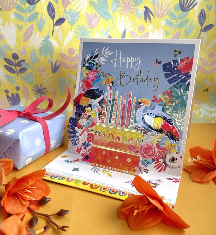 Tarjeta felicitación 3D Pop-Up Unicornio