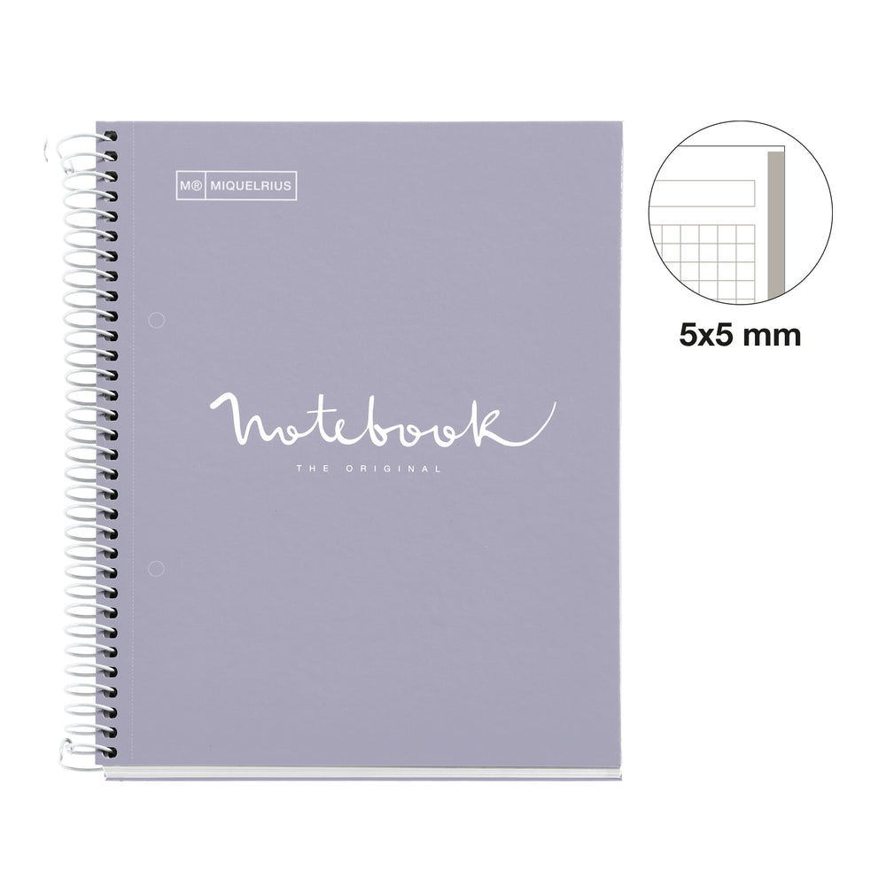 Cuaderno NB1 A5 80 CLA 90G Emotions Gris
