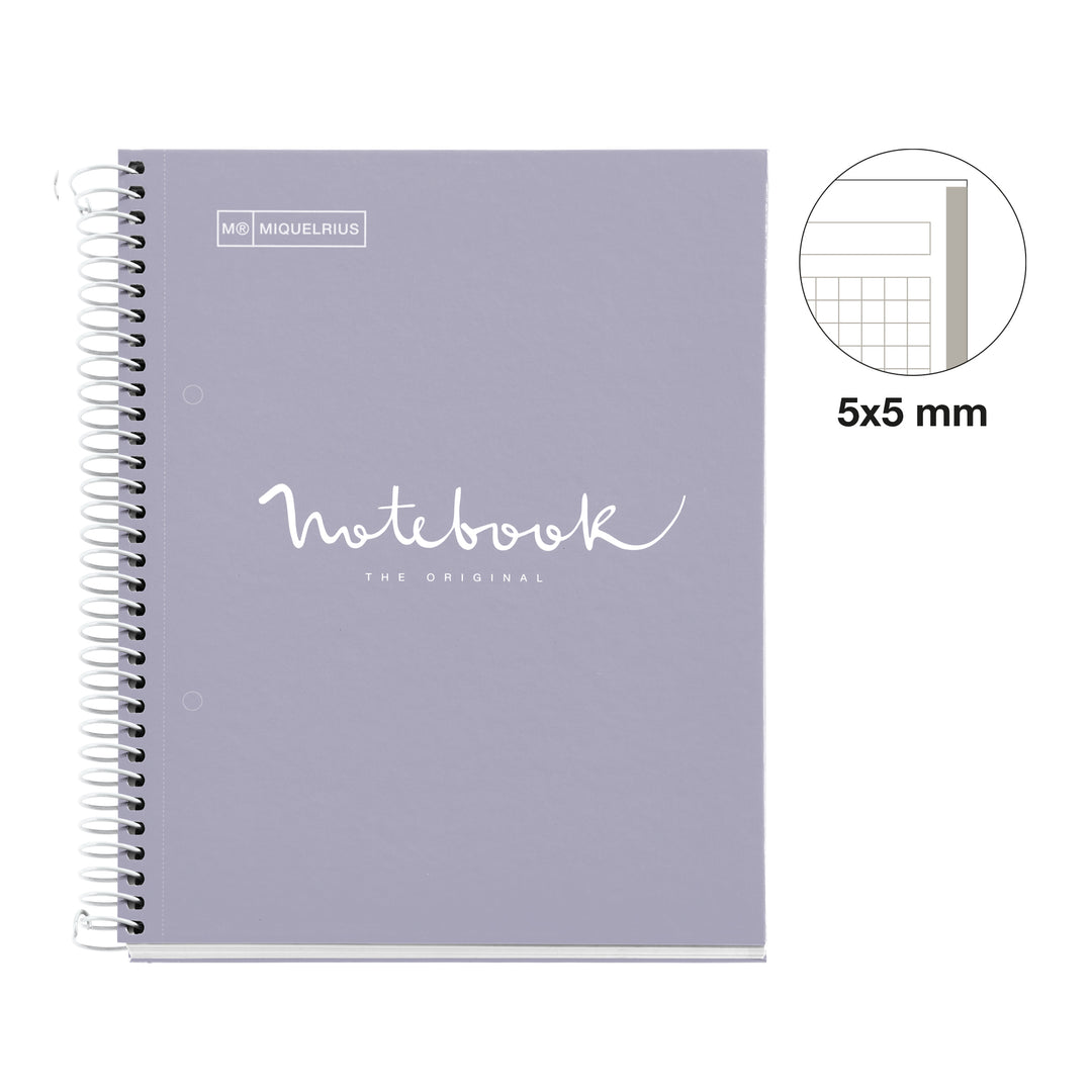 Cuaderno NB1 A5 80 CLA 90G Emotions Gris