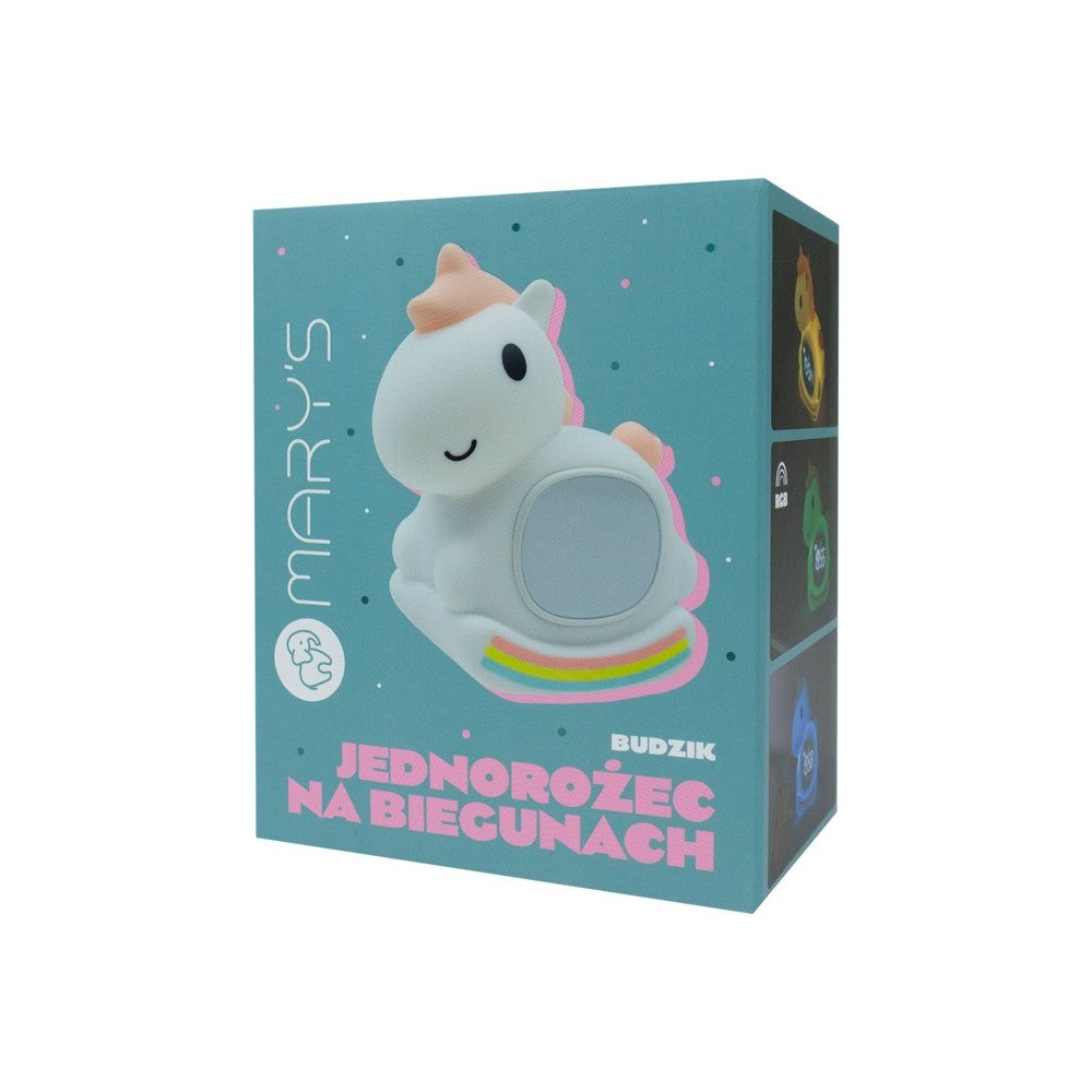 Despertador/lámpara de noche LED - Unicornio