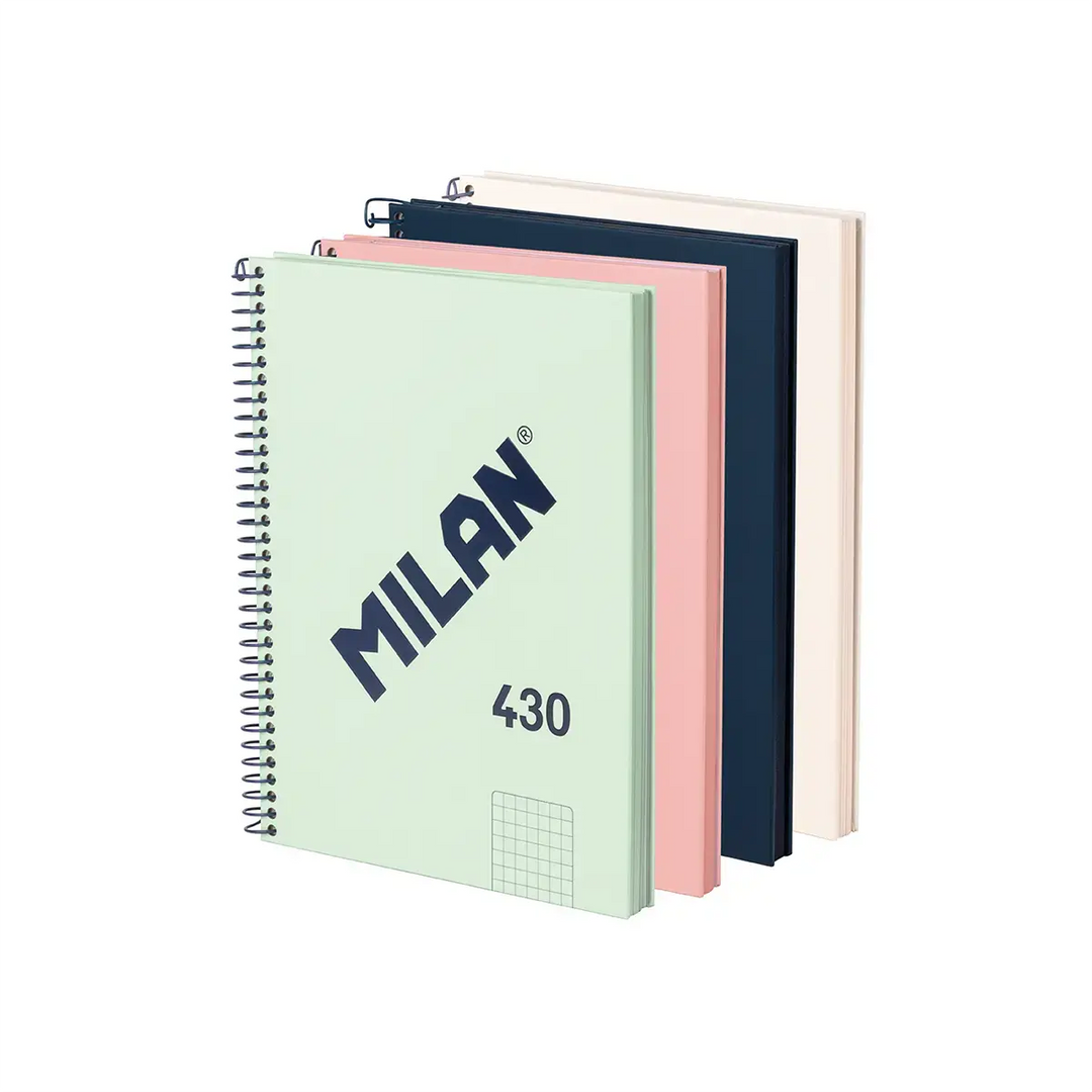 Cuaderno A5 con espiral y tapa dura, papel cuadriculado, colección 430 since 1918