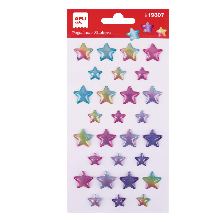Pegatinas Estrellas tornasol
