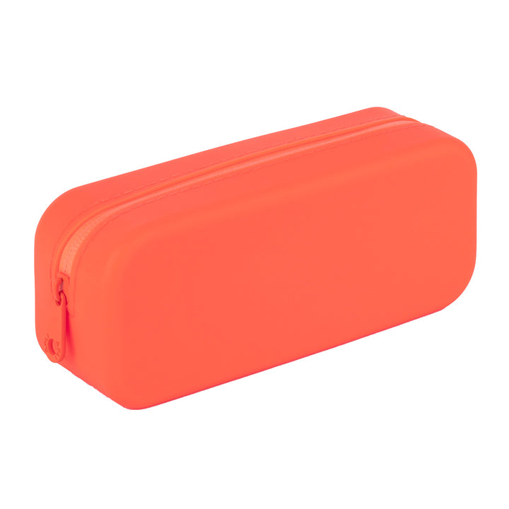 Estuche de silicona Neón rectangular naranja