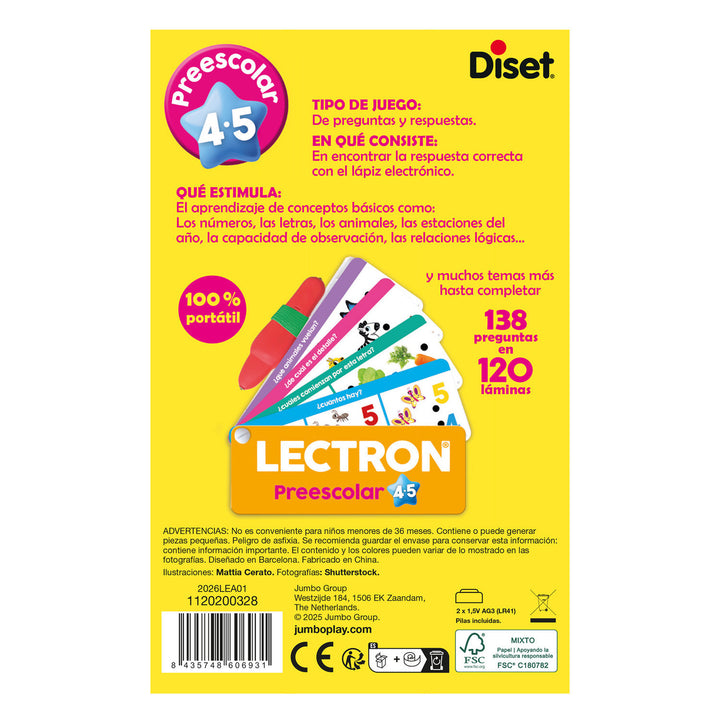 Lectrón Lápiz Con luz y sonidos Prescolar 4-5 años