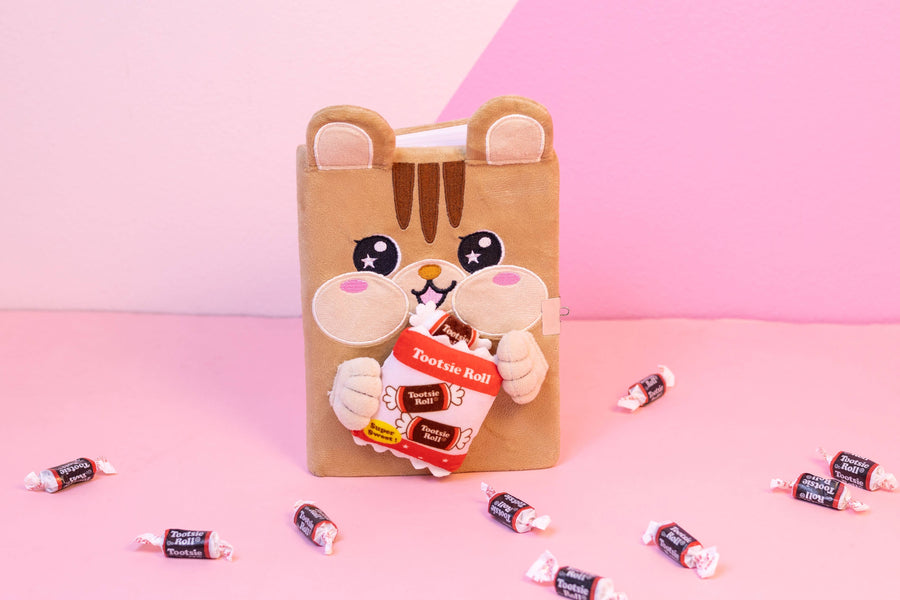 Diario de peluche con forma de ardilla Tootsie Roll