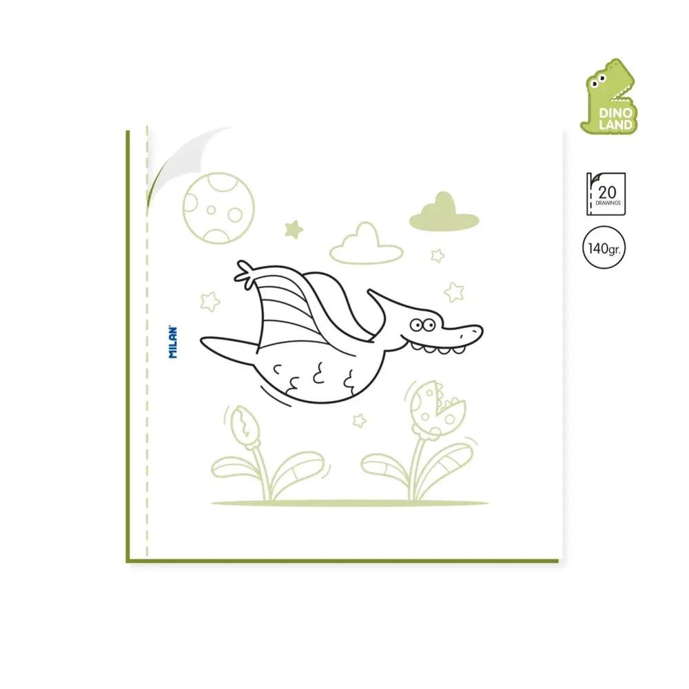 Cuaderno para colorear 'Dino Land'