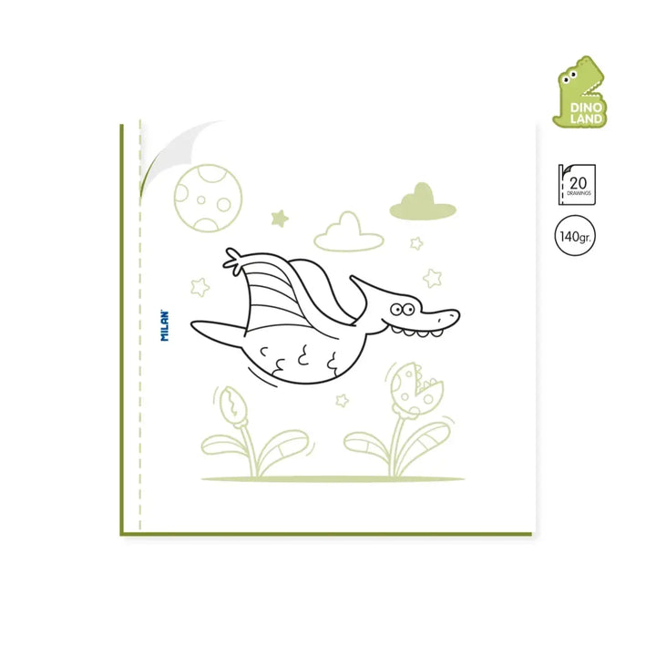 Cuaderno para colorear 'Dino Land'