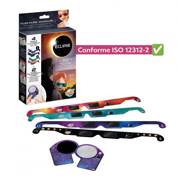 Gafas para eclipses - Pack familiar