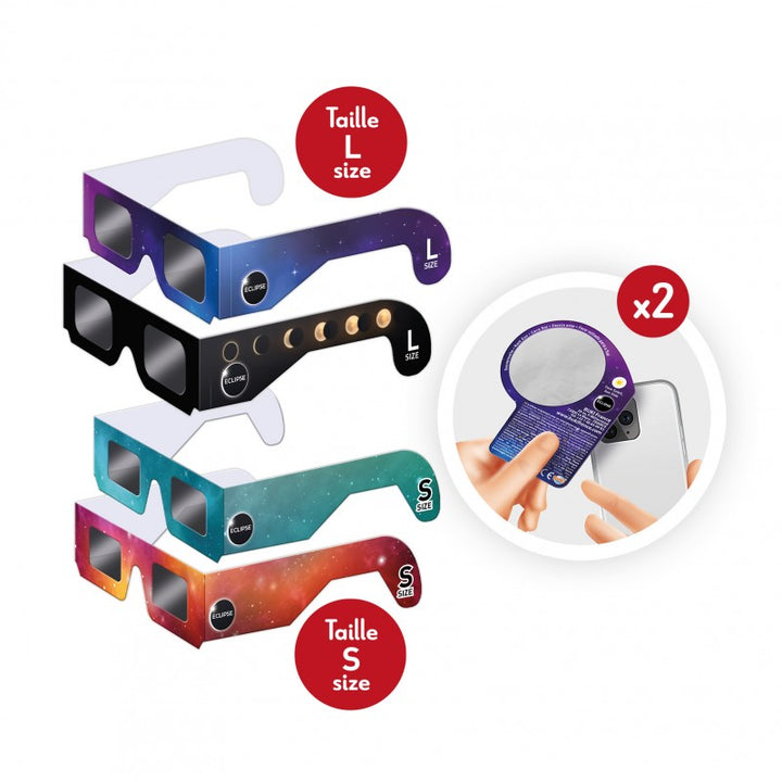 Gafas para eclipses - Pack familiar