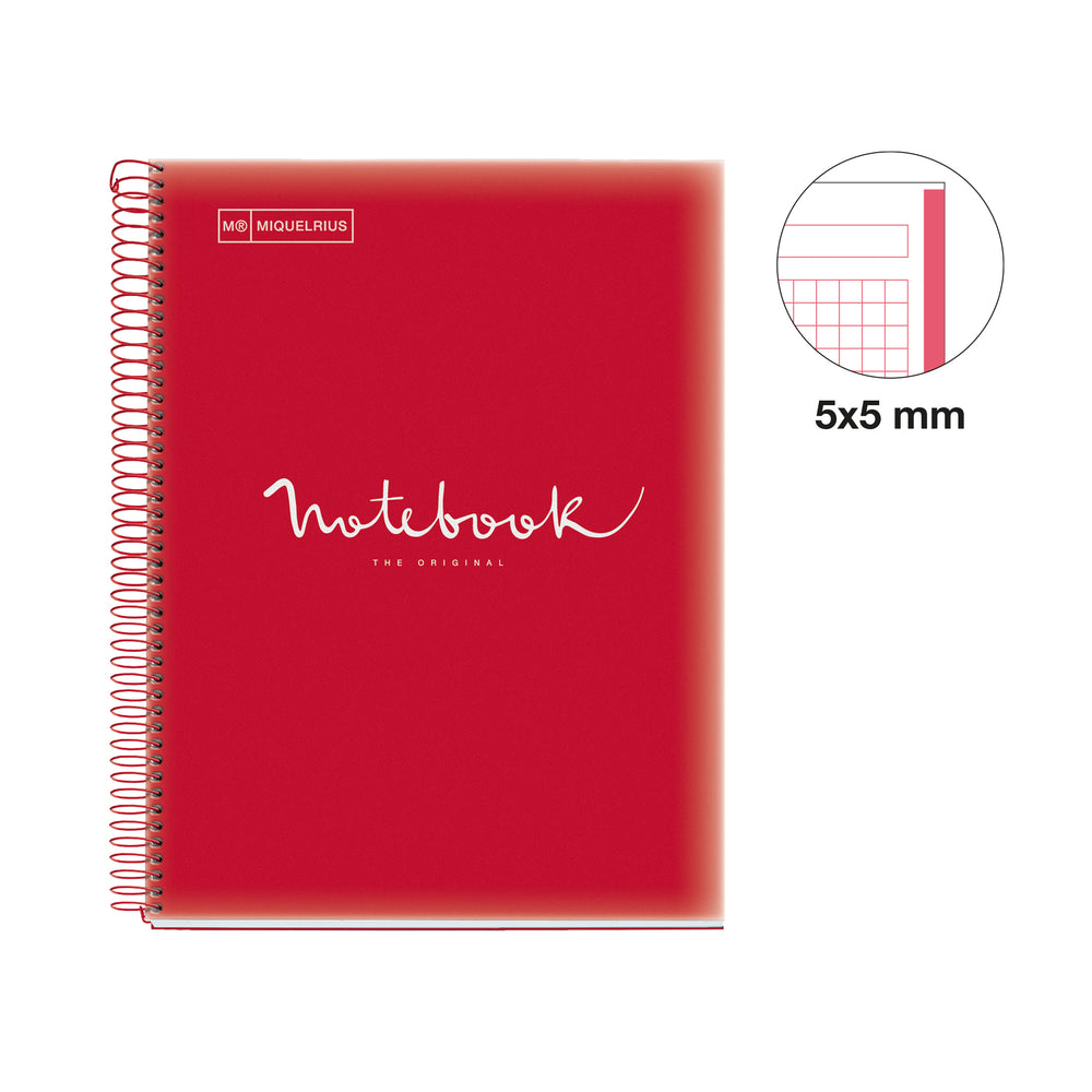 Cuaderno NB1 A4 80 CLA 90G PP Emotions Rojo