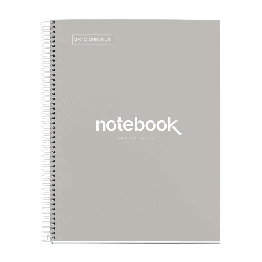 Cuaderno Tapa Dura A4 Cuadrícula 120 Hojas Emotions Gris