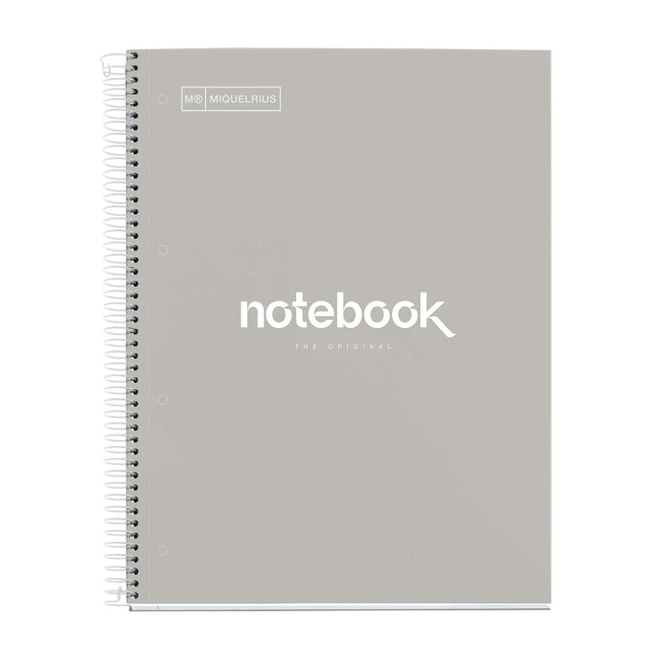 Cuaderno Tapa Dura A4 Cuadrícula 120 Hojas Emotions Gris