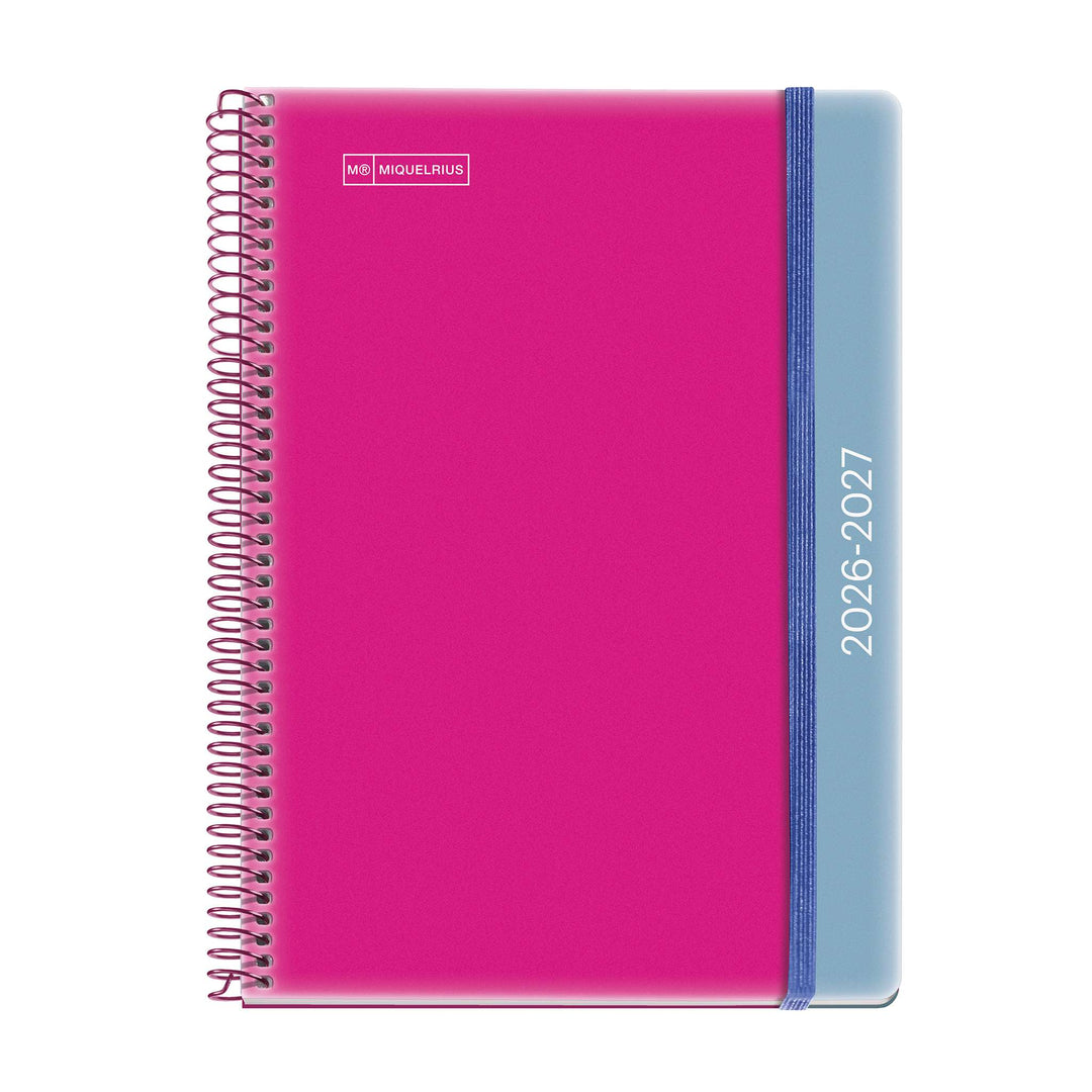 Agenda Escolar Plus Semana Vista Catalán Duo Pink-Blue 2026-27