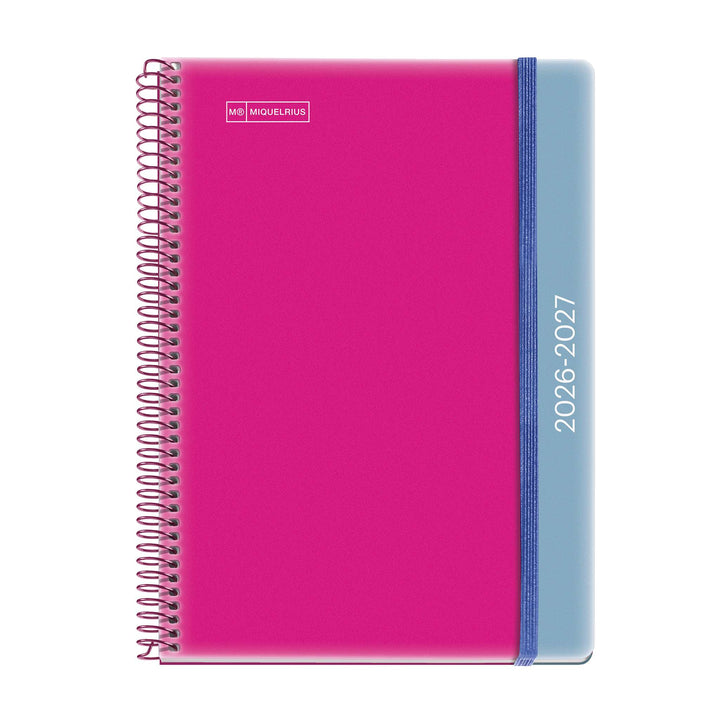 Agenda Escolar Plus Semana Vista Catalán Duo Pink-Blue 2026-27