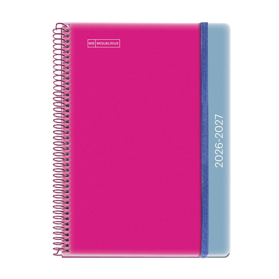 Agenda Escolar Plus Semana Vista Catalán Duo Pink-Blue 2026-27