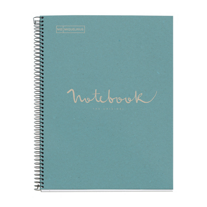  Cuaderno Reciclada A4 Cuadrícula 80 Hojas Emotions Miquelrius Azul
