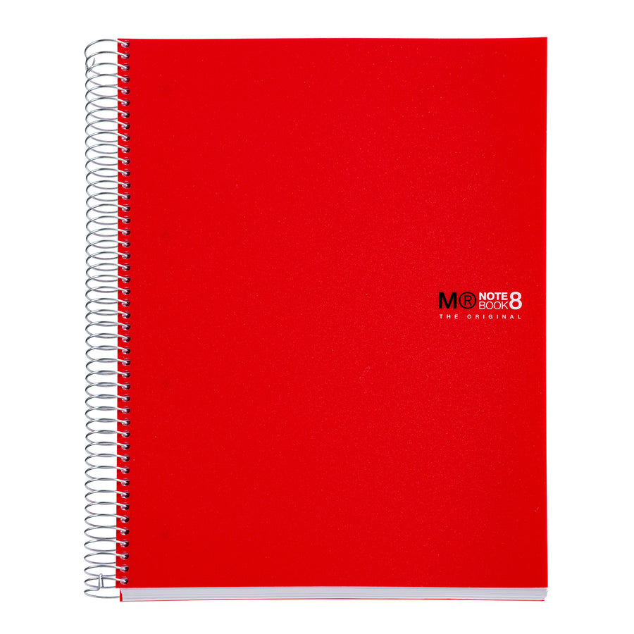 Cuaderno Tapa Blanda A4 Cuadrícula 200 Hojas Miquelrius Rojo