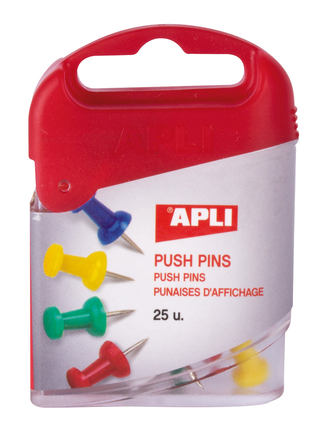 Caja 25 agujas push pins
