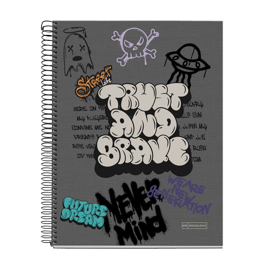 Cuaderno NB4 A4 120 CLA 70G Graffitti
