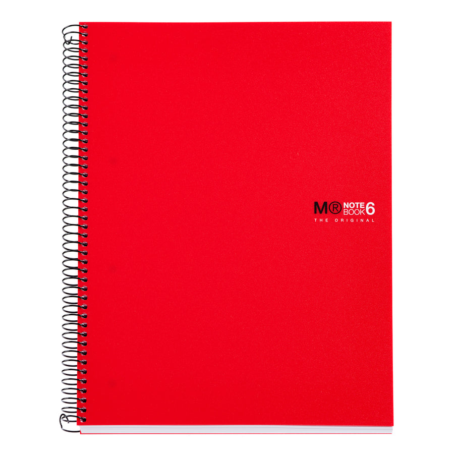 Cuaderno Tapa Blanda A4 Cuadrícula 150 Hojas Miquelrius Rojo