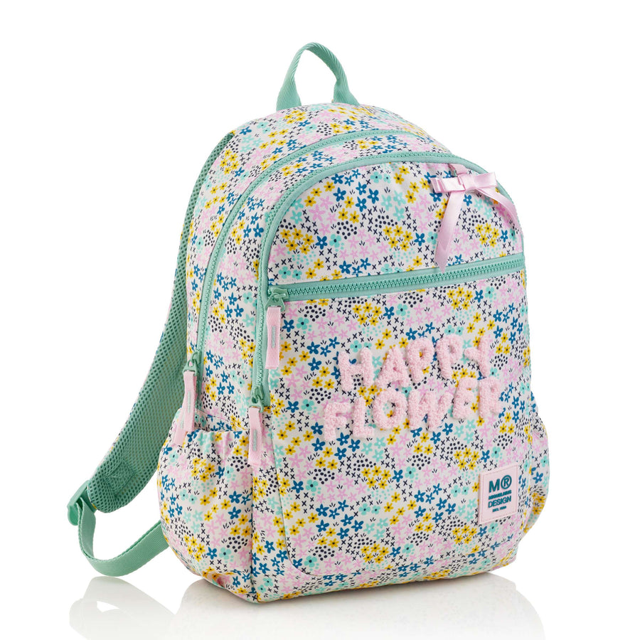 Mochila Triple Lisboa Reciclada Happy Flower