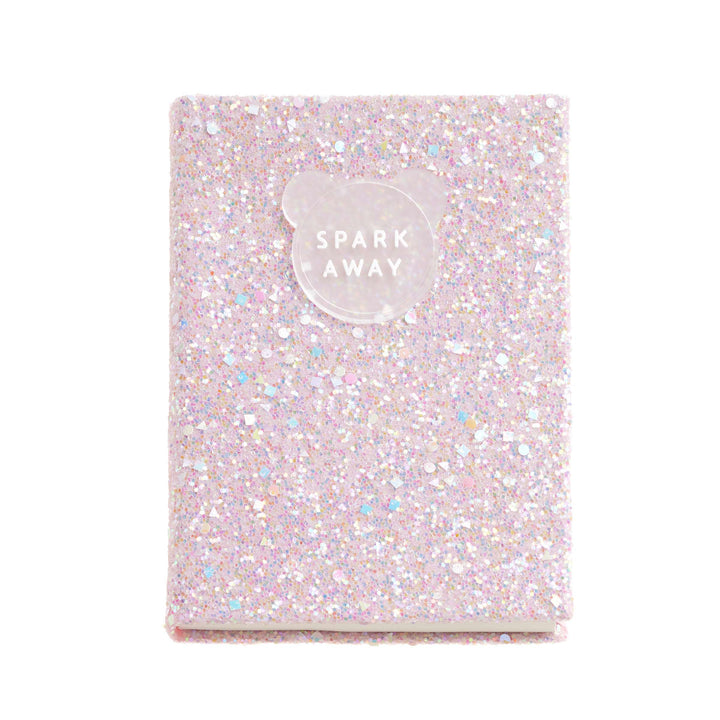 Cuaderno Purpurina Rosa Liso Back2Fun