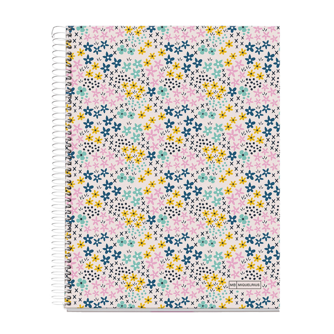 Cuaderno NB4 A4 120 CLA 70G Happy Flower