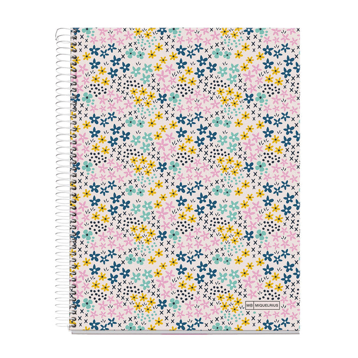 Cuaderno NB4 A4 120 CLA 70G Happy Flower