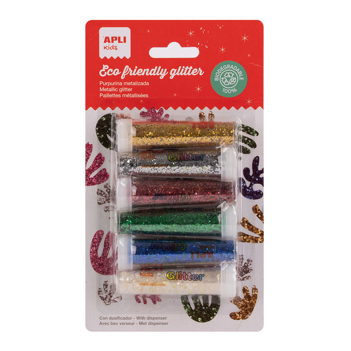 Purpurina metalizada biodegradable