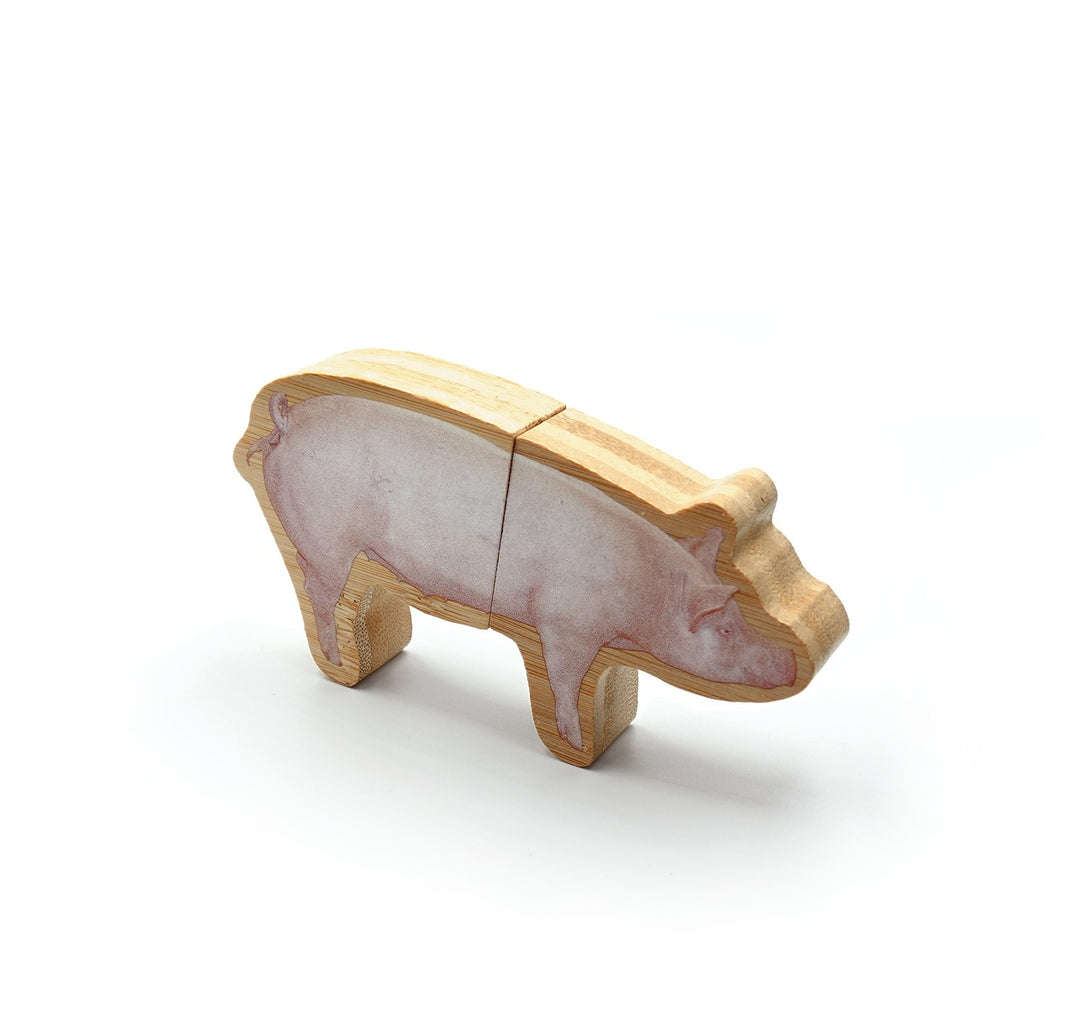 Figuras bambú animales de la granja