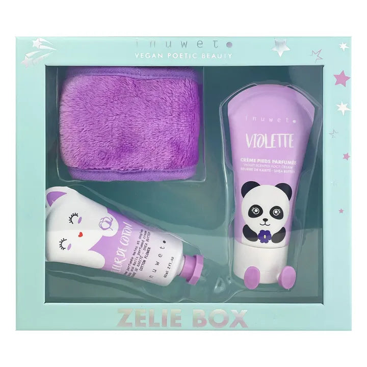 ZELIE BOX (Banda para el pelo + crema manos flor de algodón + crema pies)