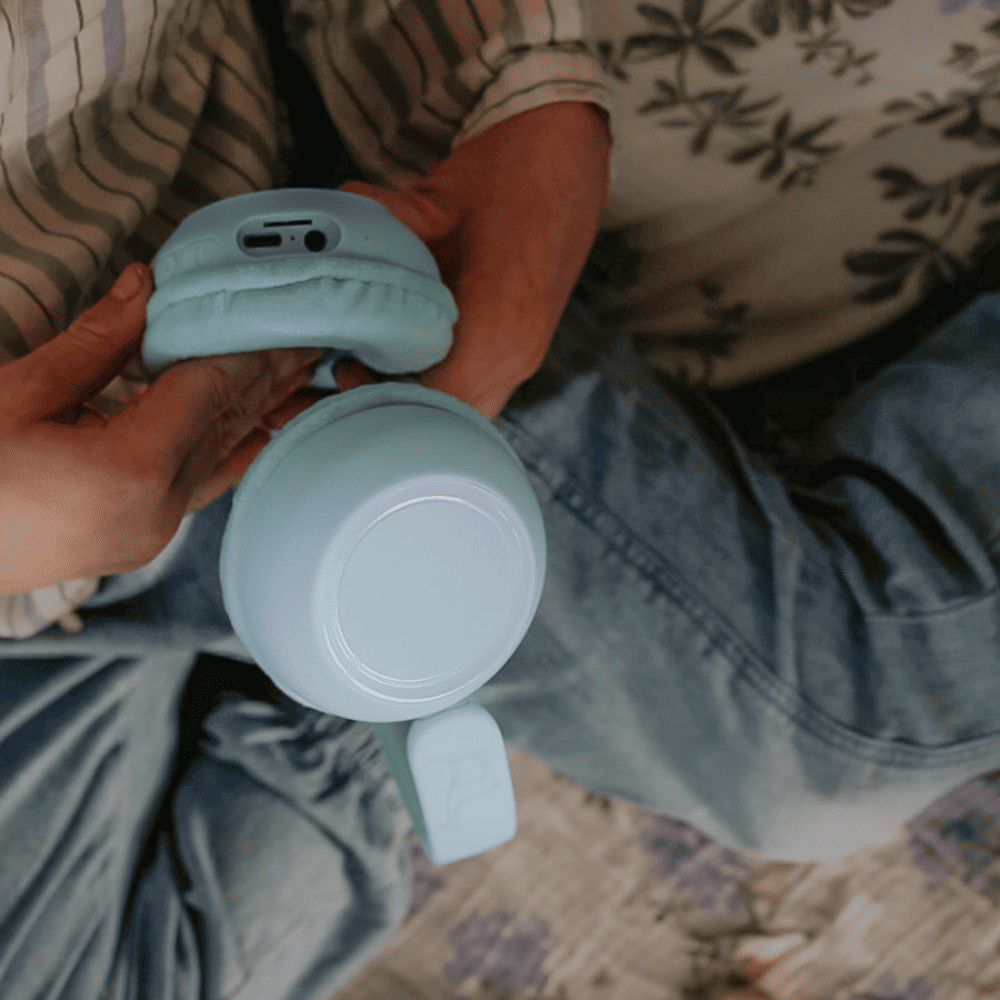 Auriculares con luz ambiental - Azul