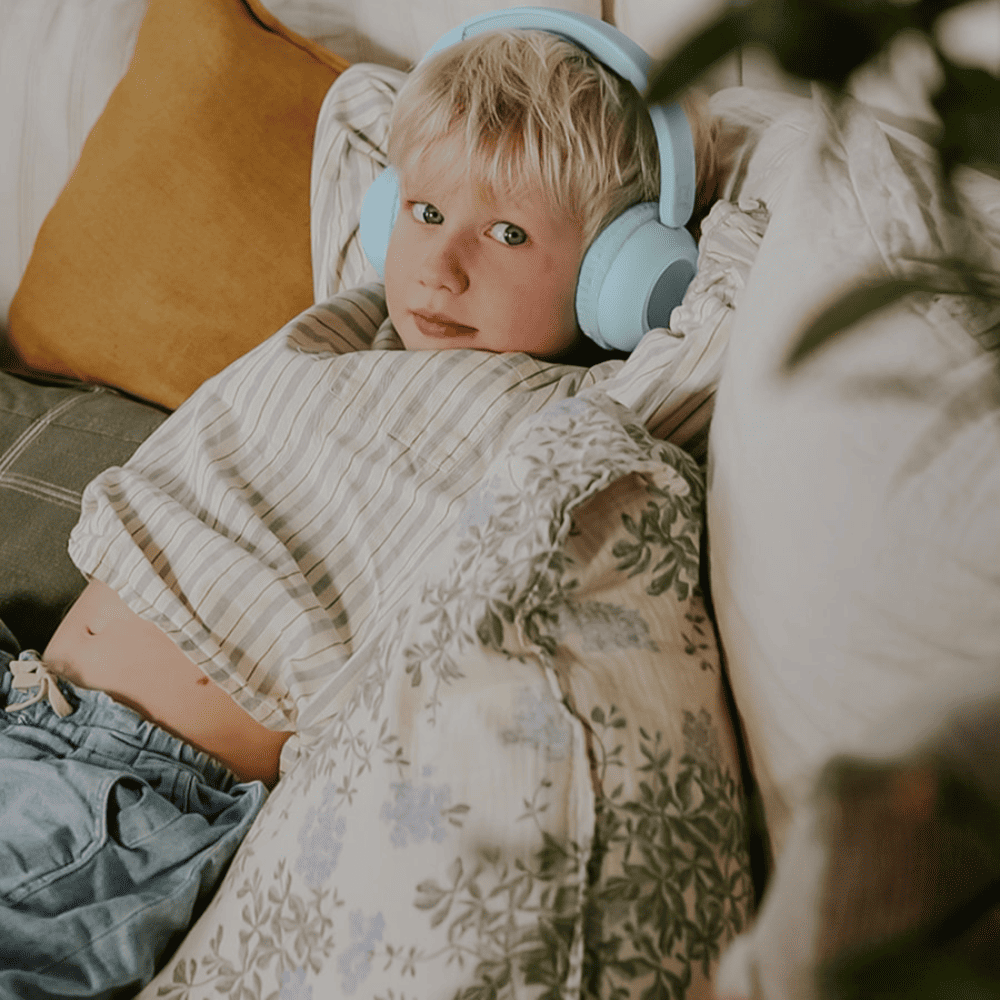 Auriculares con luz ambiental - Azul