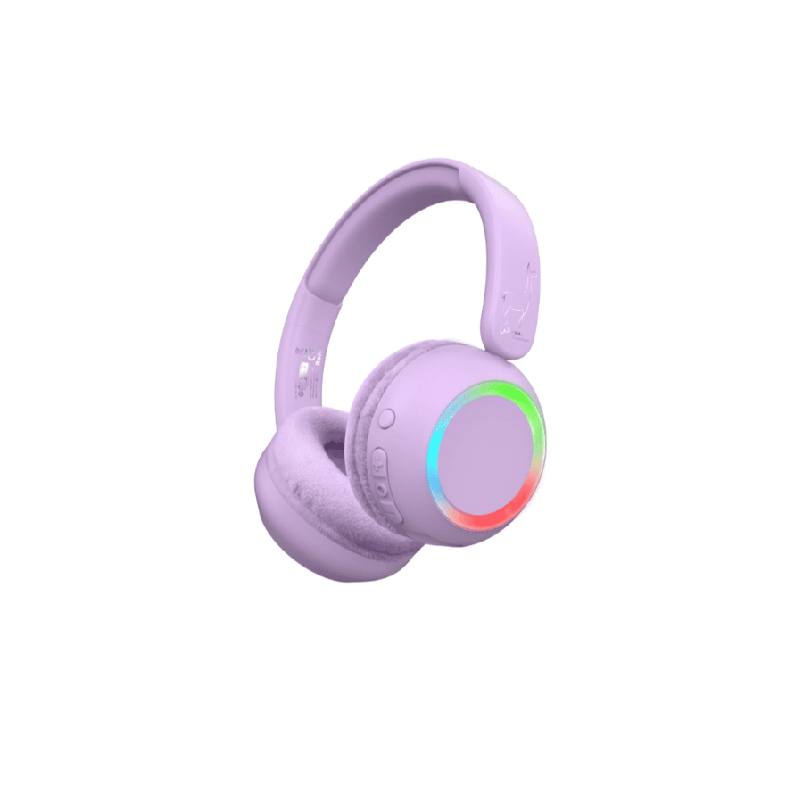 Auriculares con luz ambiental - Violeta