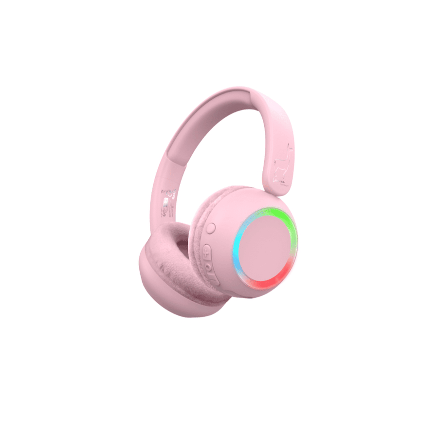 Auriculares con luz ambiental - Rosa