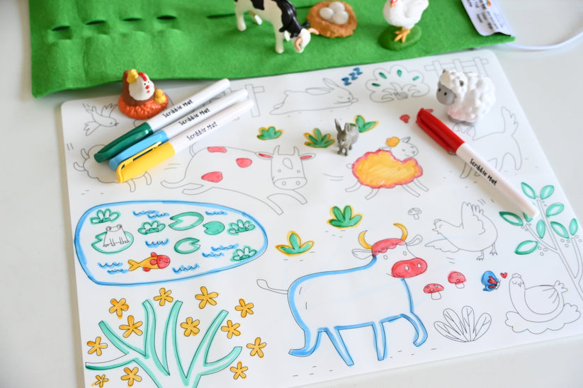Scribble Mat "En la Granja"