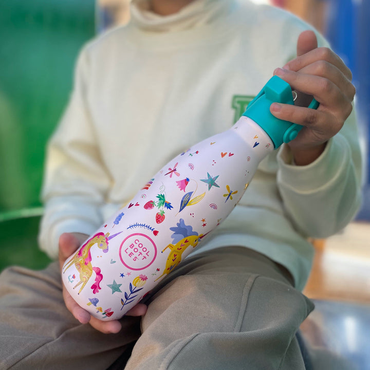 The bottles kids - Botella de agua para niños 350 ml - Funny Unicorns