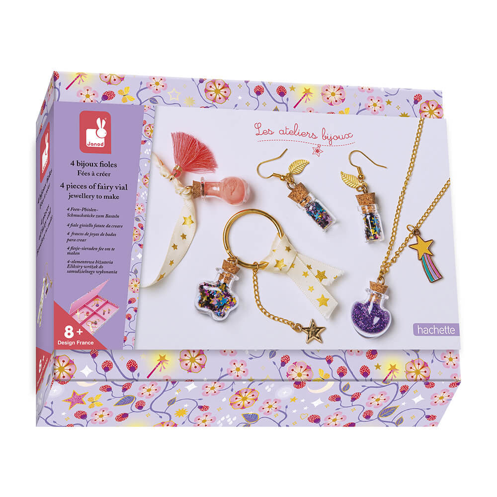 4 frascos de joyas de hadas para crear