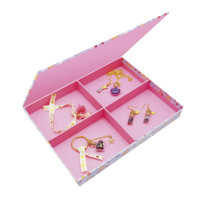 4 frascos de joyas de hadas para crear