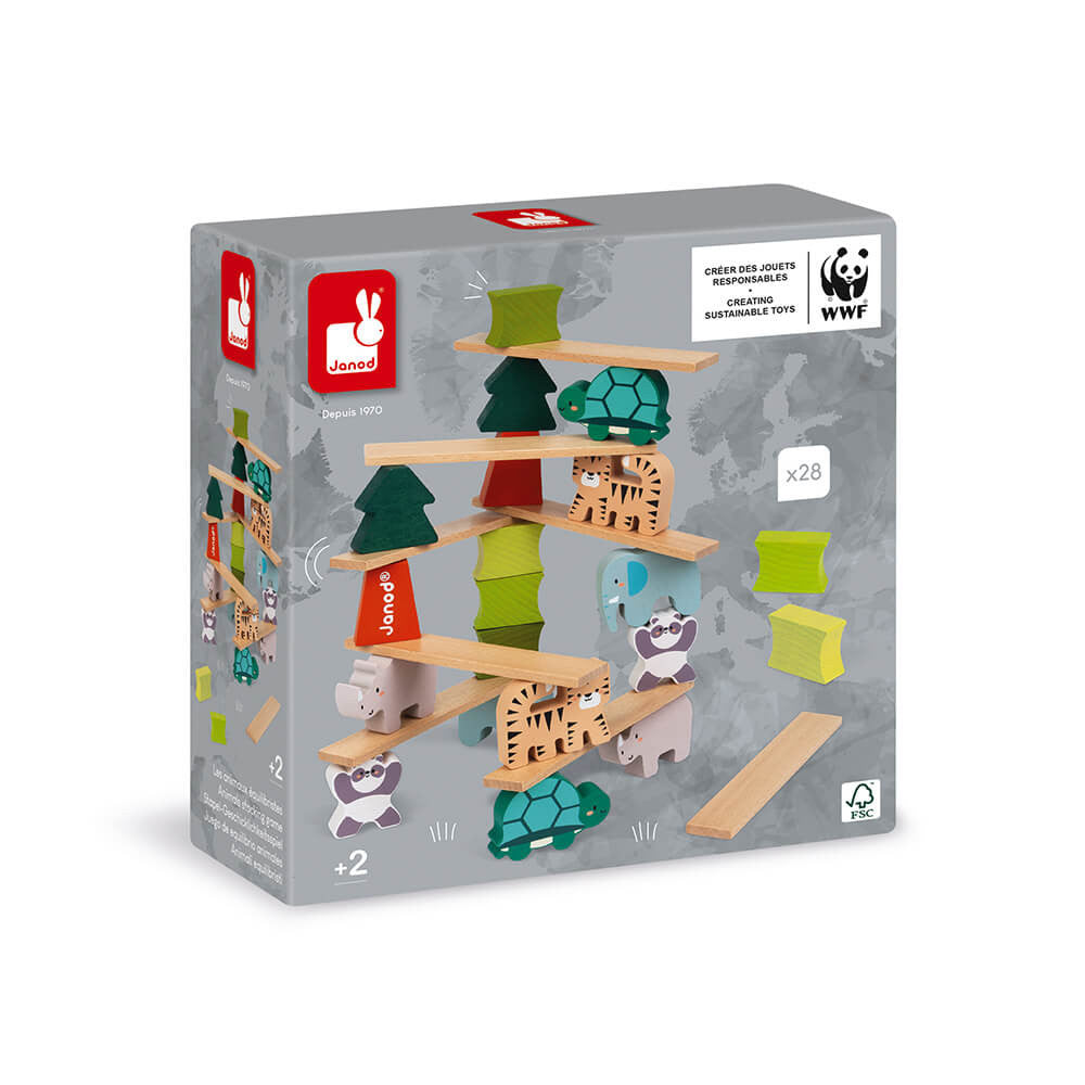 Juego Los animales equilibristas de madera - Colaboración con WWF®