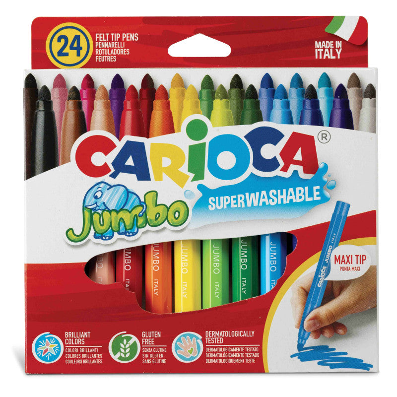 Rotulador Carioca Jumbo 24 colores