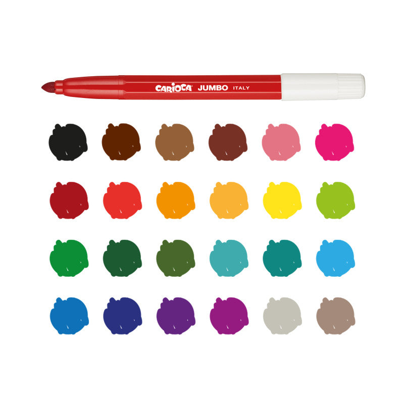 Rotulador Carioca Jumbo 24 colores